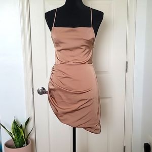 Princess Polly Asymmetrical Fitted mini Dress Size S